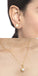 CLARA 925 Sterling Silver Real Pearl Aki Pendant Earring Chain Jewellery Set | Gold Rhodium Plated | Gift for Women & Girls