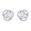Silver Emily Solitaire Earrings
