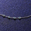 CLARA 925 Sterling Silver Blue Topaz Charm Minimal Necklace Chain