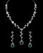 Clara 925 Sterling Silver Leafy Green Necklace