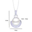 Clara 92.5 Sterling Silver Real Pearl Pendant with Chain Gift for Women and Girls