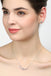 5 Stone Silver Chain Pendant with Earring