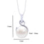 Clara 92.5 Sterling Silver Designer Real Pearl Pendant with Chain Gift for Women and Girls