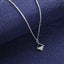 Silver Zeta Square Pendant Chain