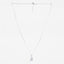 Silver Tove Pink Solitaire Pendant Chain