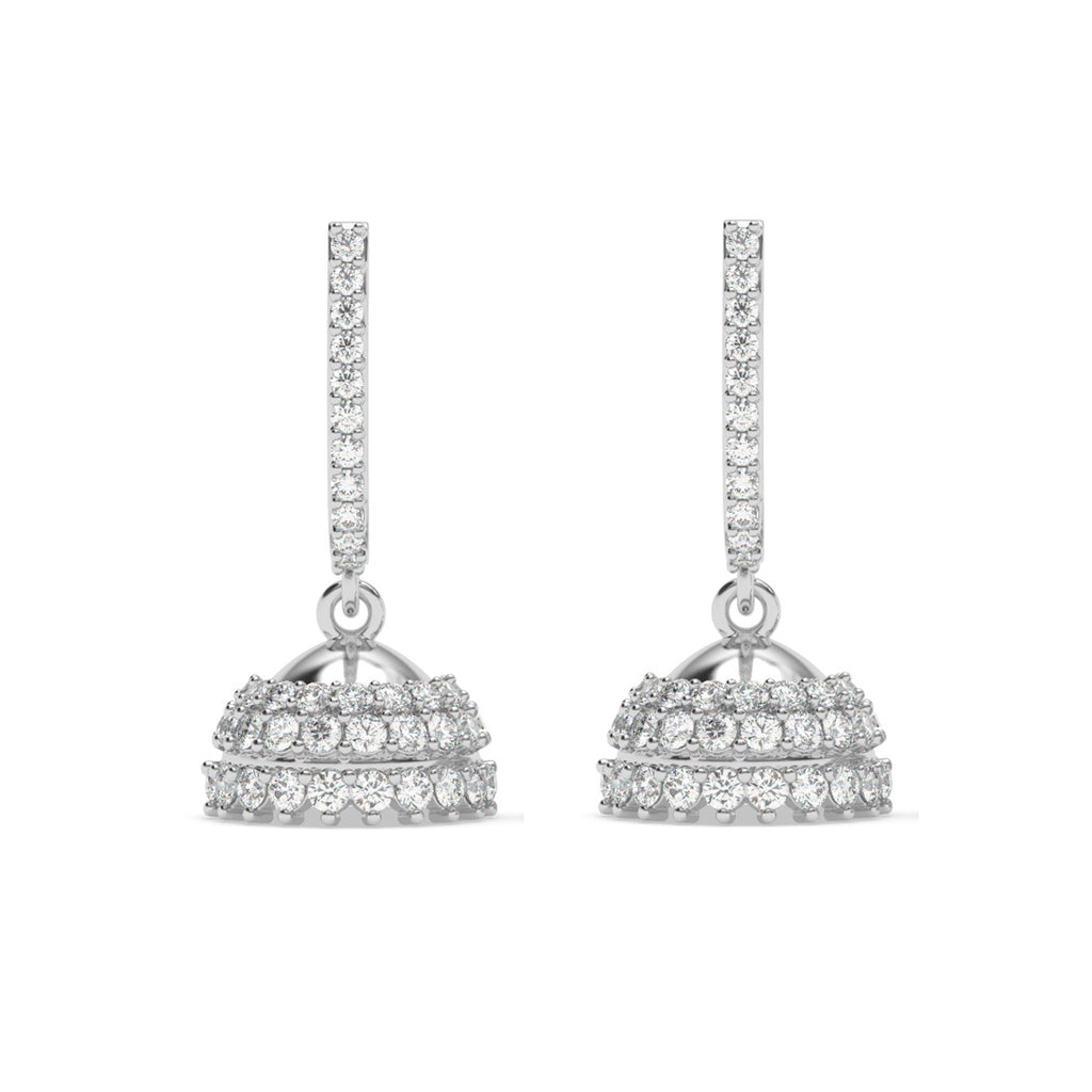 Silver Isra Jhumki Earrings