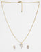 CLARA 925 Sterling Silver Zion Pendant Earring Chain Jewellery Set 