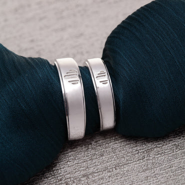 Silver Heart Couple Band