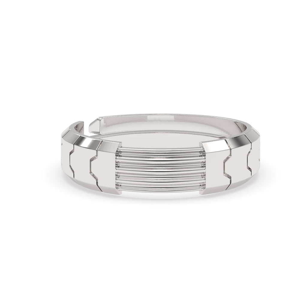 CLARA Real 925 Sterling Silver Designer Band Ring 