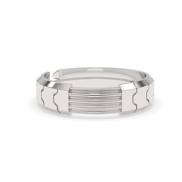CLARA Real 925 Sterling Silver Designer Band Ring 