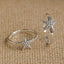 CLARA 925 Sterling Silver Star Fish Adjustable Toe Rings Pair Size Adjustable Gift for Women and Girls