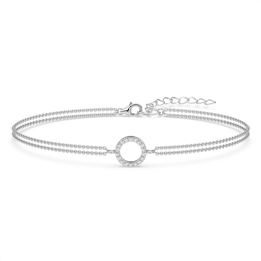 Silver Silvia Double Chain Bracelet