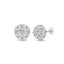 Silver Hemisphere Stud Earrings