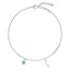 Silver Lock & Key Anklet Payal (Single)