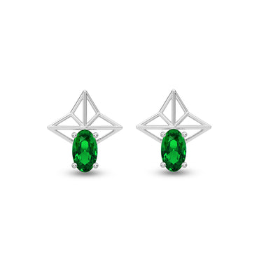 Silver Tosca Stud Earrings