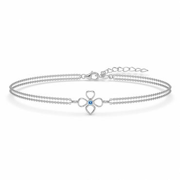 Silver Enea Double Chain Bracelet