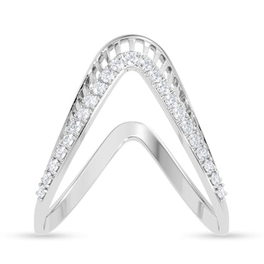 Silver Vanki V Ring