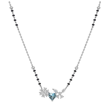 Silver Wamika Heart Solitaire Mangalsutra