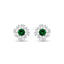 Silver Verde Stud Earrings
