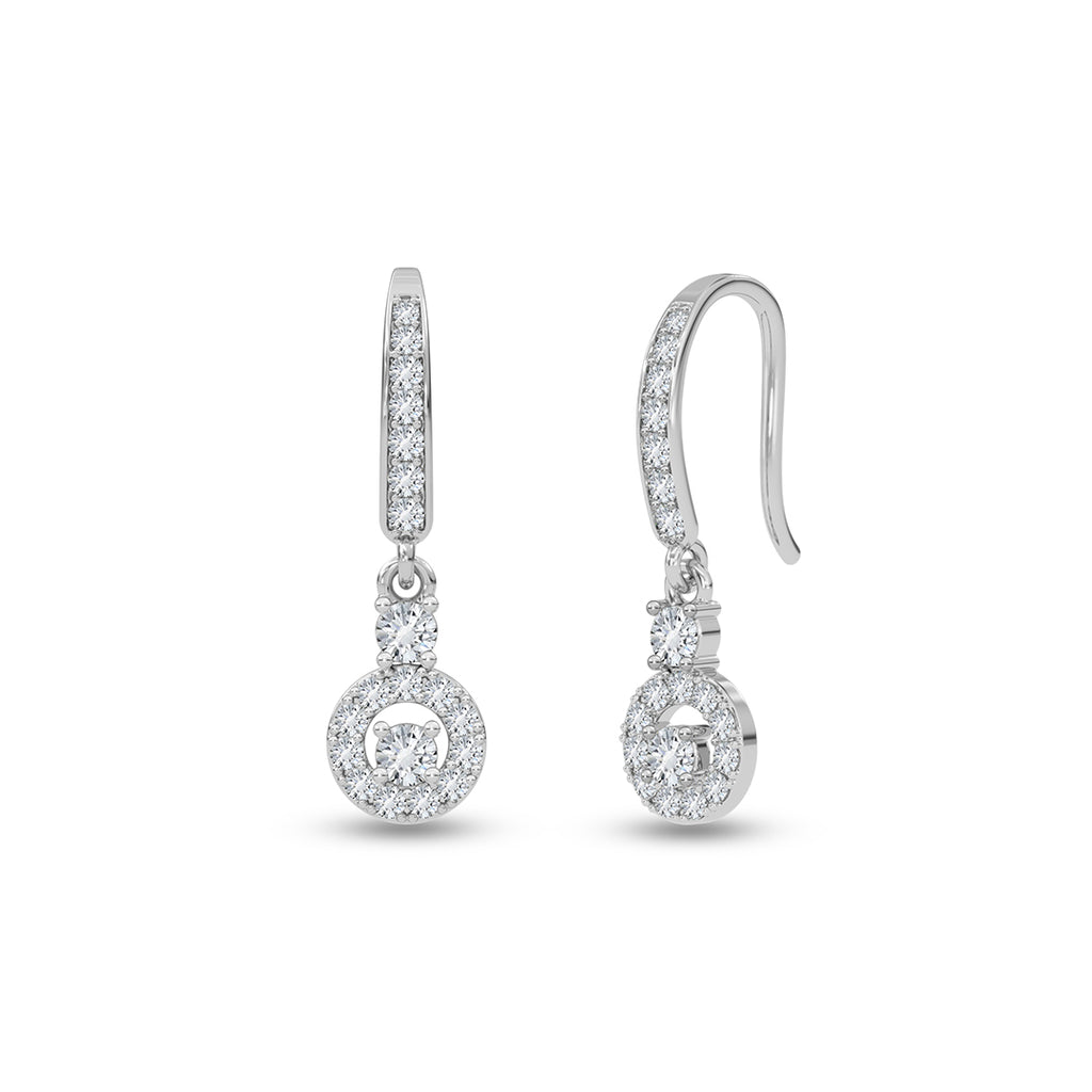 Silver Fina Drop Earrings