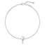 Silver Zahab Pearl Interlocked Anklet Payal (Single)