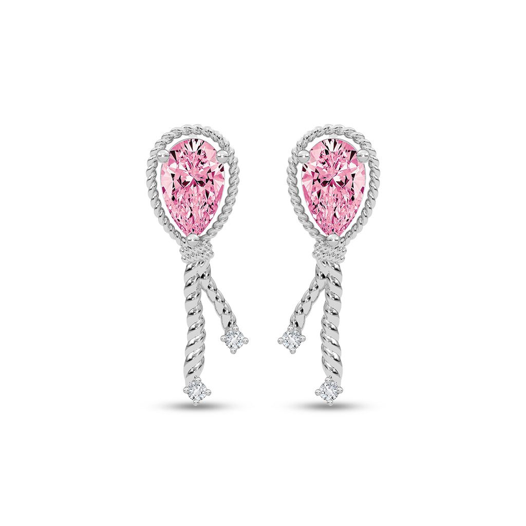 Silver Rosa Earrings