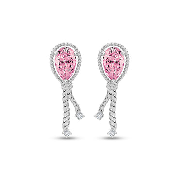 Silver Rosa Earrings