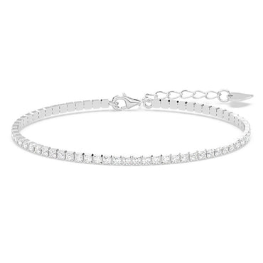 Silver Slim Tennis 2mm Bracelet