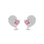 Silver Broken Heart Stud Earrings