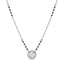 Silver Medha Round Solitaire Mangalsutra