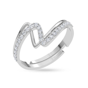 Silver Genoa Wave Ring