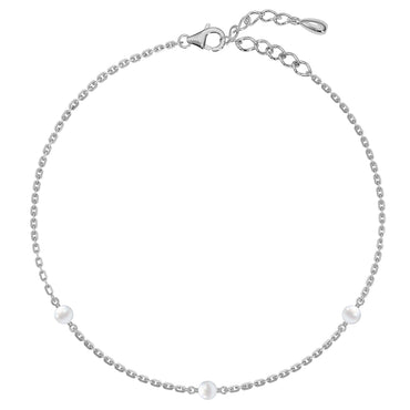 Silver Falak Pearl Anklet Payal (Single)
