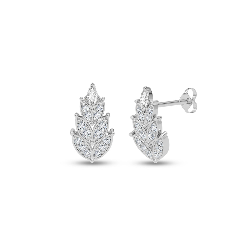 Silver Petali Earrings