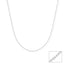 Silver Zelina Box Chain Necklace in 18 inches