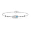 Silver Hiya Morpankh Mangalsutra Bracelet