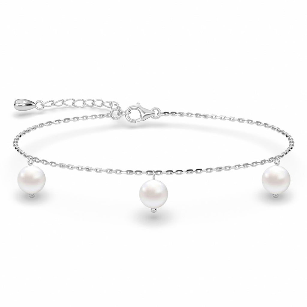 Silver Bianca Pearl Bracelet