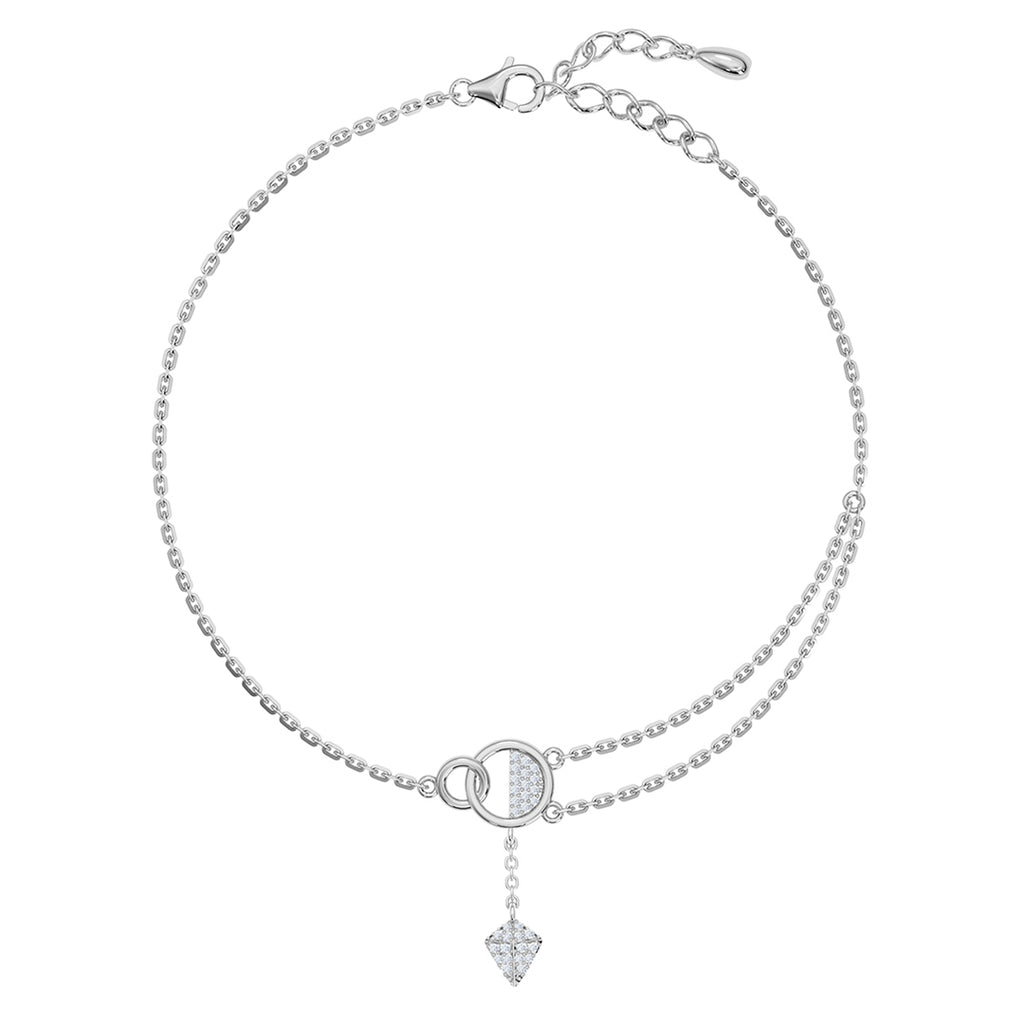 Silver Dharini Anklet Payal (Single)