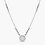 Silver Round Solitaire Mangalsutra