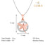 CLARA 925 Sterling Silver Butterfly Pendant Chain Necklace 