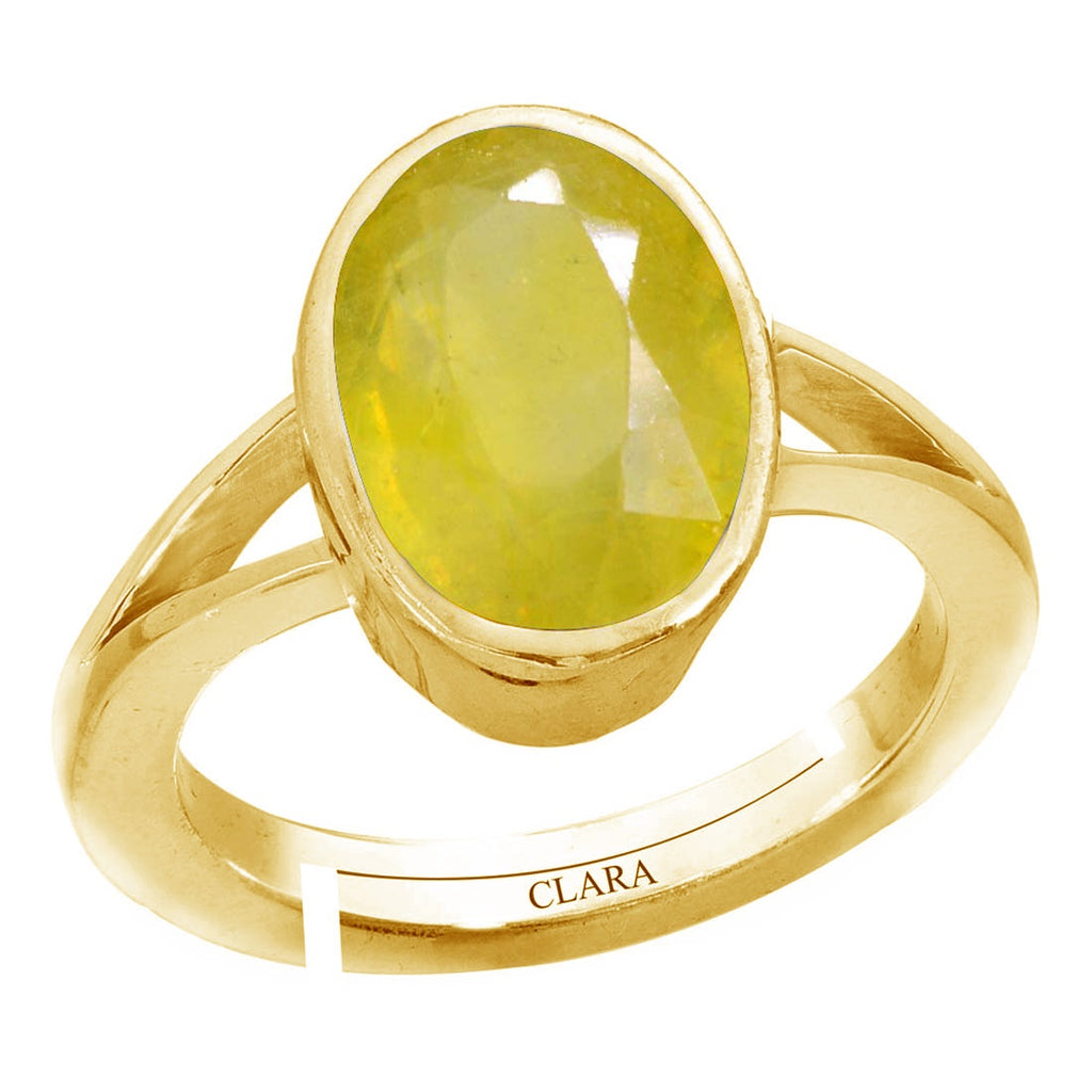 CLARA Certified Original Yellow Sapphire Pukhraj Gemstone 3.25 to 10.25