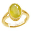 CLARA Certified Original Yellow Sapphire Pukhraj Gemstone 3.25 to 10.25 ratti or 3 to 9.3 carat Panchdhatu adjustable Ring for Men & Women