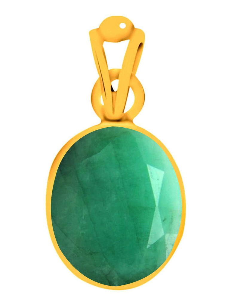 Certified Emerald Panna Panchdhatu Pendant 9.3cts or 10.25ratti