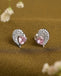 Silver Broken Heart Stud Earrings
