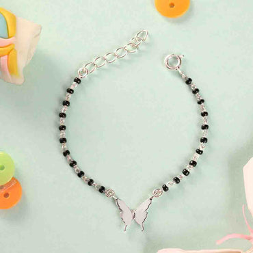 Silver Baby Nazariya Kids Butterfly Bracelet