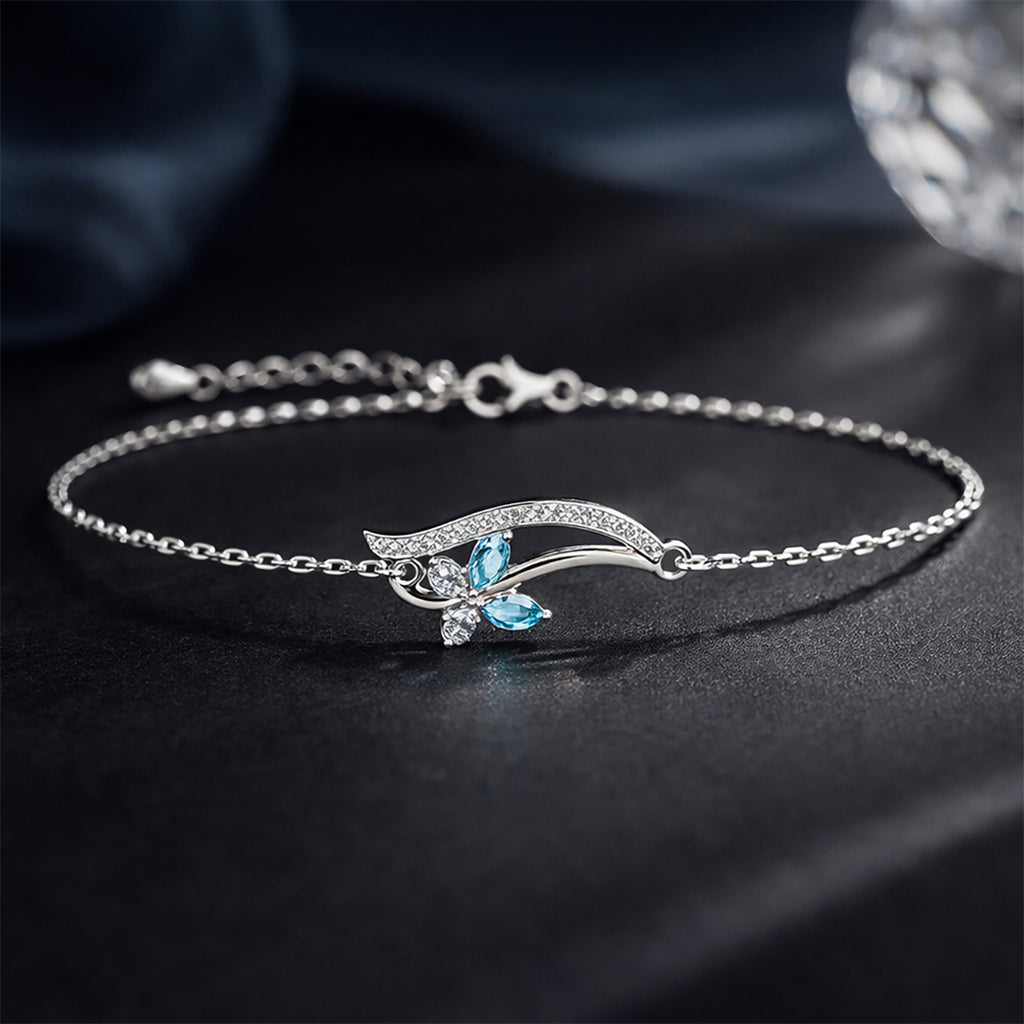 Silver Butterfly Bracelet