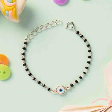 Silver Baby Nazariya Kids Evil Eye Bracelet