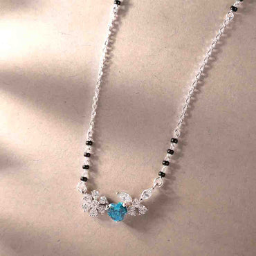 Silver Wamika Heart Solitaire Mangalsutra