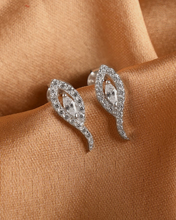 Silver Vanna Stud Earrings