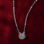 Silver Round Solitaire Mangalsutra