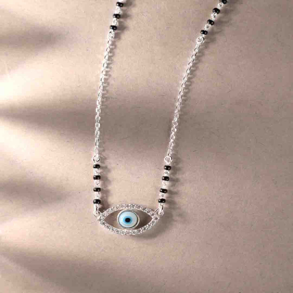 Silver  Evil Eye Mangalsutra